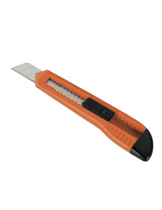Cutter fragmentable 18 mm guía plástico ALYCO ORANGE