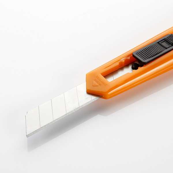 Cutter fragmentable 18 mm guía plástico ALYCO ORANGE