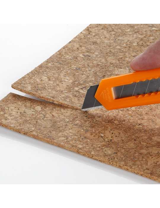 Cutter fragmentable 18 mm guía plástico ALYCO ORANGE