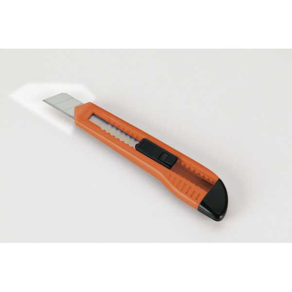 Cutter fragmentable 18 mm guía plástico ALYCO ORANGE