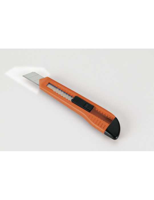 Cutter fragmentable 18 mm guía plástico ALYCO ORANGE