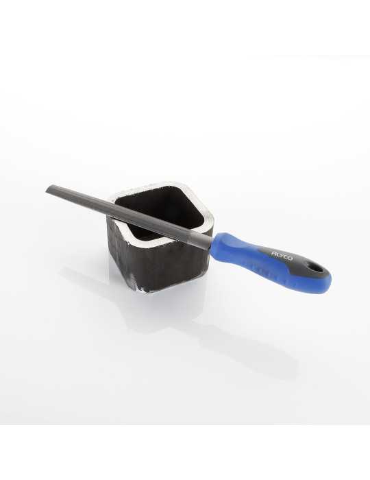 Lima media caña 150 mm mango bimaterial ALYCO