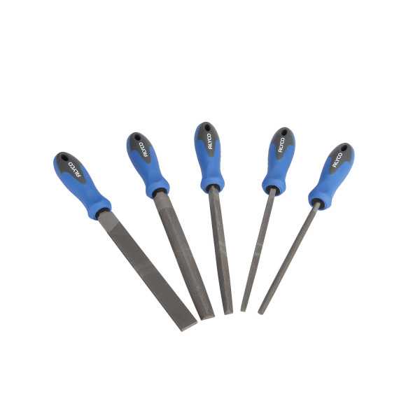 Juego 5 limas entrefinas 150 mm en bolsa nylon ALYCO