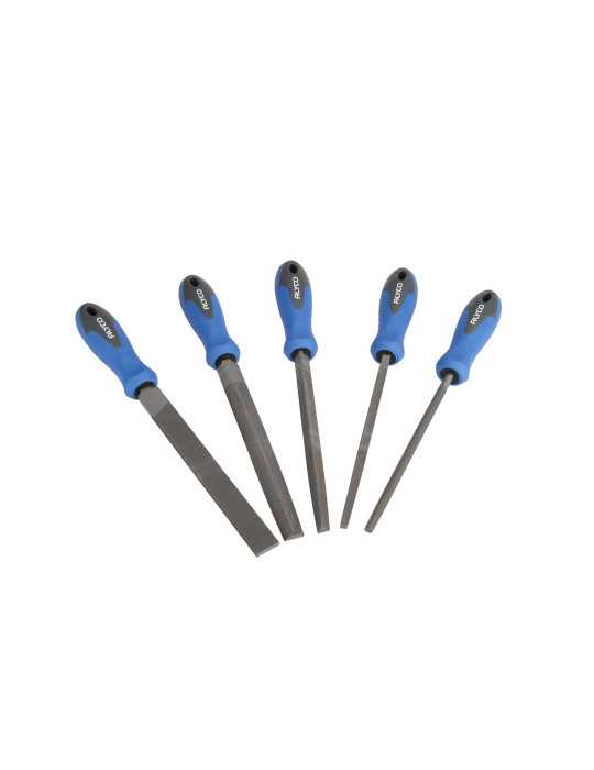 Juego 5 limas entrefinas 150 mm en bolsa nylon ALYCO