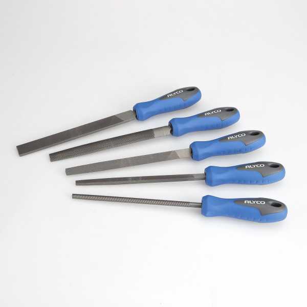 Juego 5 limas entrefinas 150 mm en bolsa nylon ALYCO