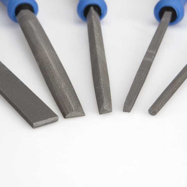 Juego 5 limas entrefinas 150 mm en bolsa nylon ALYCO