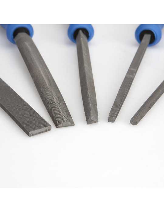 Juego 5 limas entrefinas 150 mm en bolsa nylon ALYCO