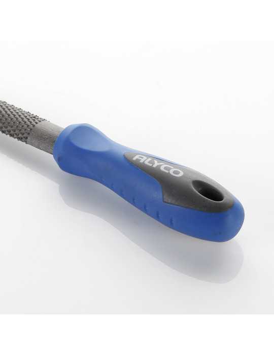 Escofina media caña 150 mm mango bimaterial ALYCO