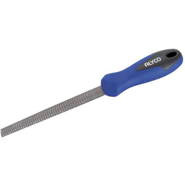 Escofina media caña 250 mm mango bimaterial ALYCO