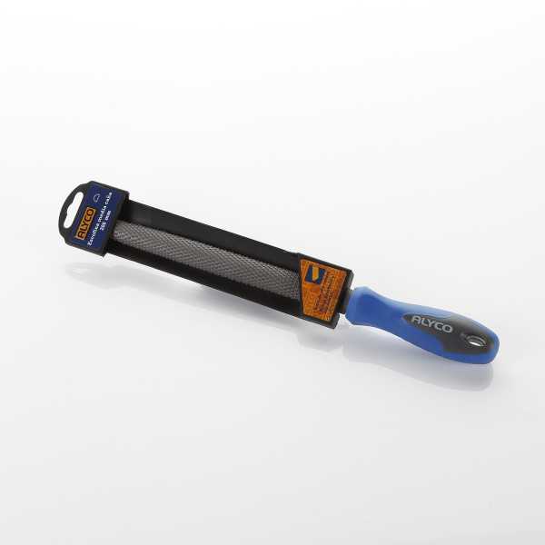 Escofina media caña 250 mm mango bimaterial ALYCO