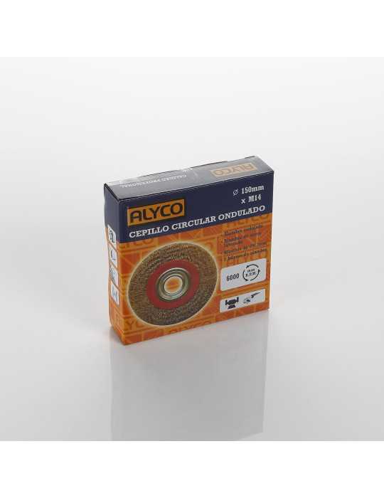 Cepillo metálico circular 150 mm para esmeriladora ALYCO