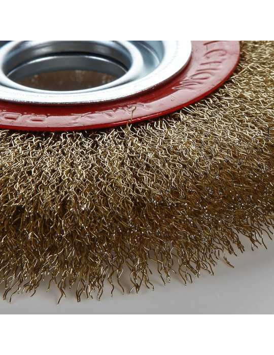 Cepillo metálico circular 150 mm para esmeriladora ALYCO