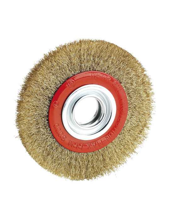 Cepillo metálico circular 200 mm para esmeriladora ALYCO