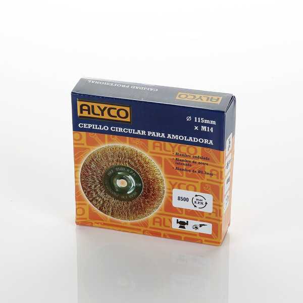 Cepillo circular ondulado latonado 115 mm ALYCO