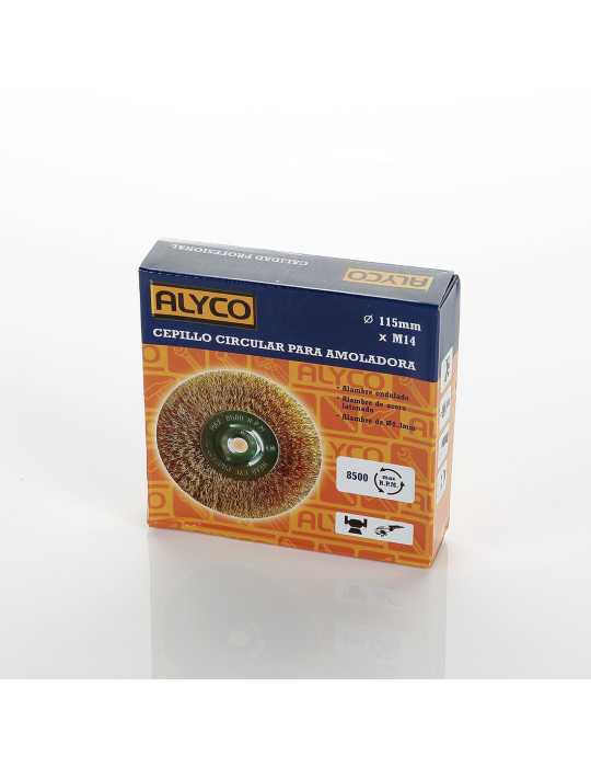 Cepillo circular ondulado latonado 115 mm ALYCO