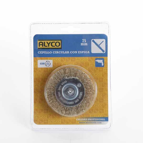 Cepillo cilíndrico ondulado con vástago 100 mm ALYCO