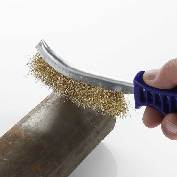 Cepillo metálico manual reforzado mango plástico ALYCO