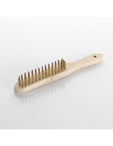 Cepillo manual acero latonado mango madera ALYCO 2