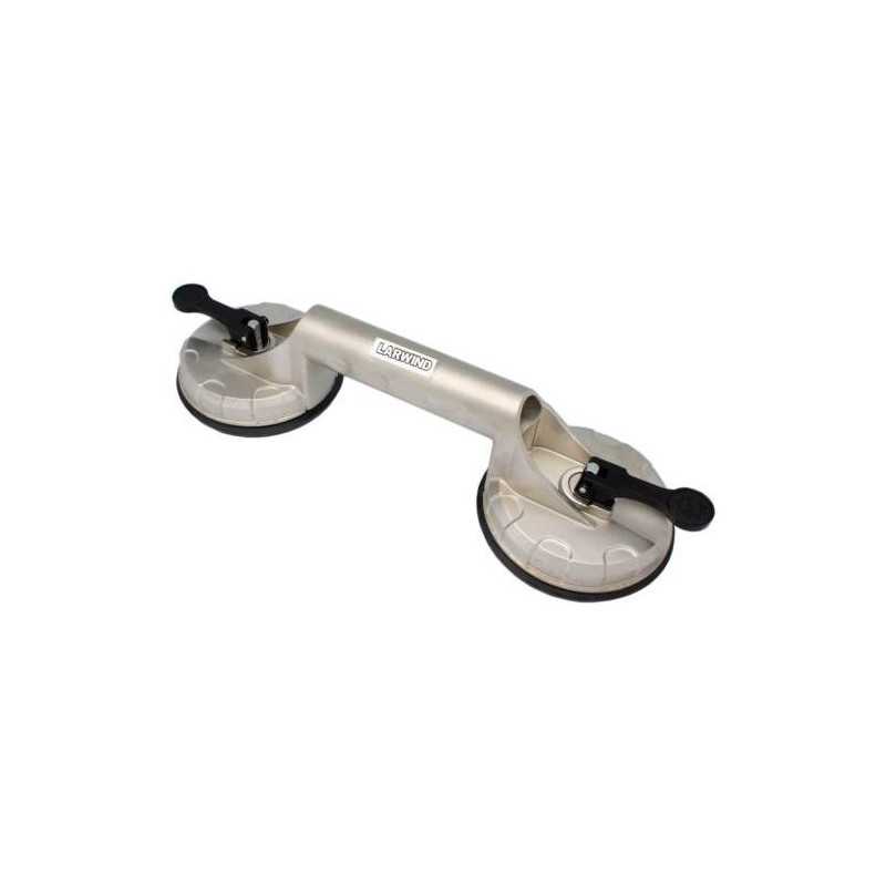 Ventosa doble LARWIND de aluminio ø 123 mm LAS-VA02