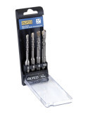 Juego 4 brocas hormigón SDS-Plus en caja plástico ALYCO