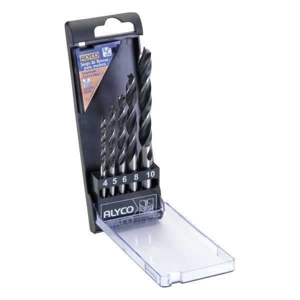 Juego 5 brocas espirales para madera y plástico ALYCO