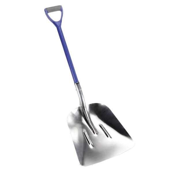Pala aluminio grande mango fibra vidrio anilla 360 x 415 mm ALYCO
