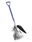 Pala aluminio grande mango fibra vidrio anilla 360 x 415 mm ALYCO