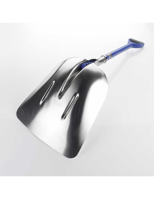 Pala aluminio grande mango fibra vidrio anilla 360 x 415 mm ALYCO
