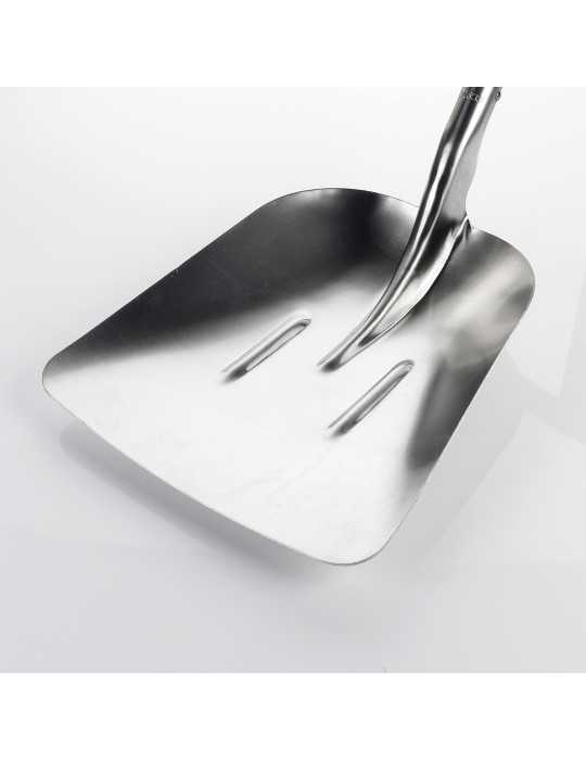 Pala aluminio grande mango fibra vidrio anilla 360 x 415 mm ALYCO