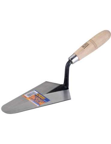 Paleta forjada tipo Madrid mango madera 215 x 116 mm ALYCO