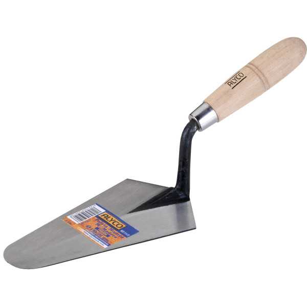 Paleta forjada tipo Madrid mango madera 215 x 116 mm ALYCO