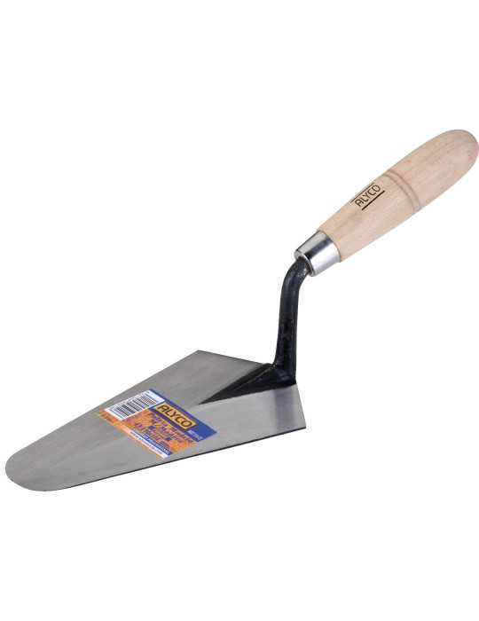 Paleta forjada tipo Madrid mango madera 215 x 116 mm ALYCO