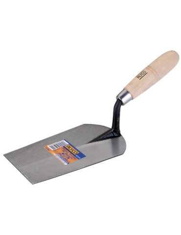 Paleta forjada tipo Sevilla mango madera 160 x 120 mm ALYCO