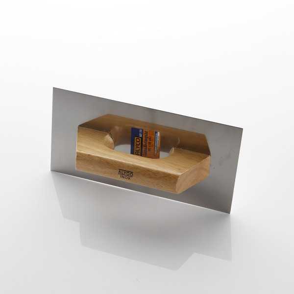 Llana rectangular inoxidable mango madera 300 x 150 mm ALYCO