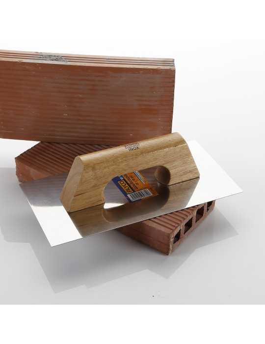 Llana rectangular inoxidable mango madera 300 x 150 mm ALYCO