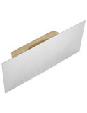 Llana trapezoidal inoxidable mango madera 300 x 150 x 140 mm ALYCO