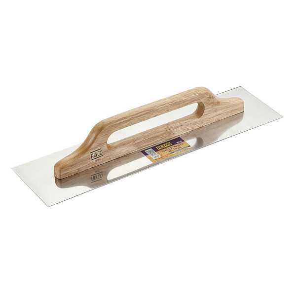 Llana yesero inoxidable mango madera 500 x 130 mm ALYCO