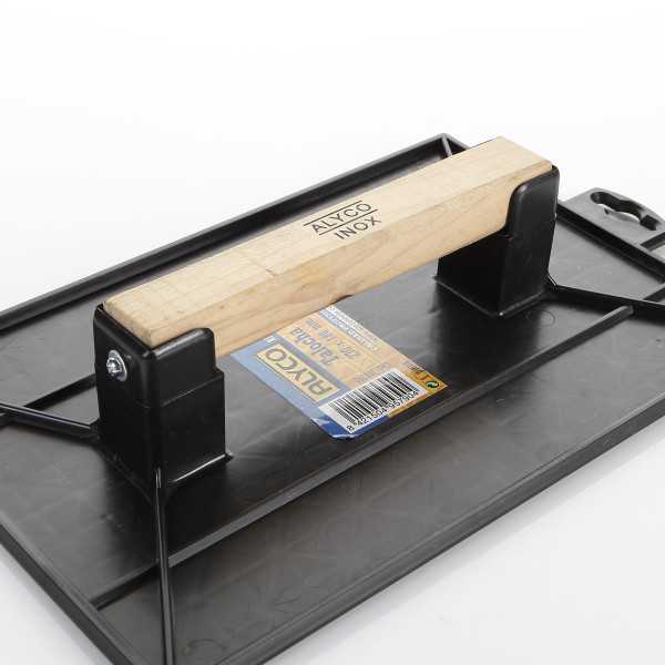 Talocha rectangular plástico mango madera 270 x 180 mm ALYCO