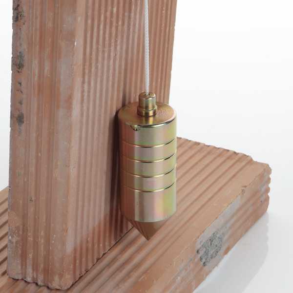 Plomada de acero con nuez madera 500 g ALYCO