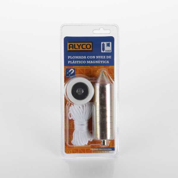 Plomada magnética con nuez plástico 500 g ALYCO