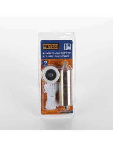 Plomada magnética con nuez plástico 750 g ALYCO 2
