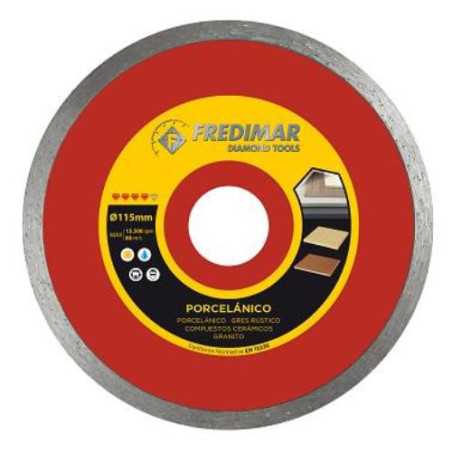 Lote 2 discos FREDIMAR porcelanato ø115 continuo cup-fino rojo