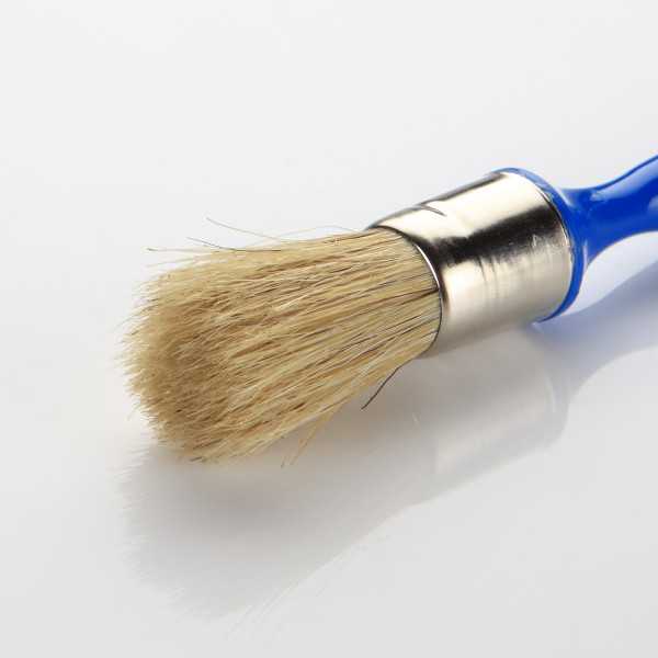 Brocha redonda natural n. 6 con casquillo inoxidable ALYCO