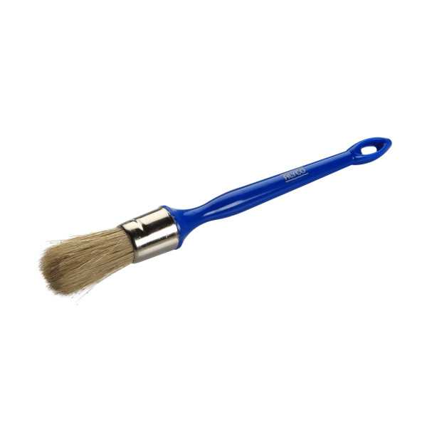 Brocha redonda natural n. 14 con casquillo inoxidable ALYCO