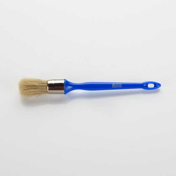 Brocha redonda natural n. 14 con casquillo inoxidable ALYCO