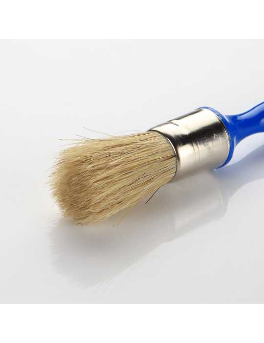 Brocha redonda natural n. 16 con casquillo inoxidable ALYCO