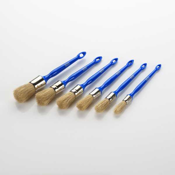 Brocha redonda natural n. 16 con casquillo inoxidable ALYCO