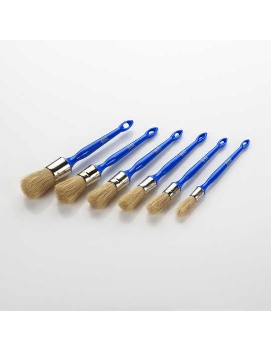 Brocha redonda natural n. 16 con casquillo inoxidable ALYCO