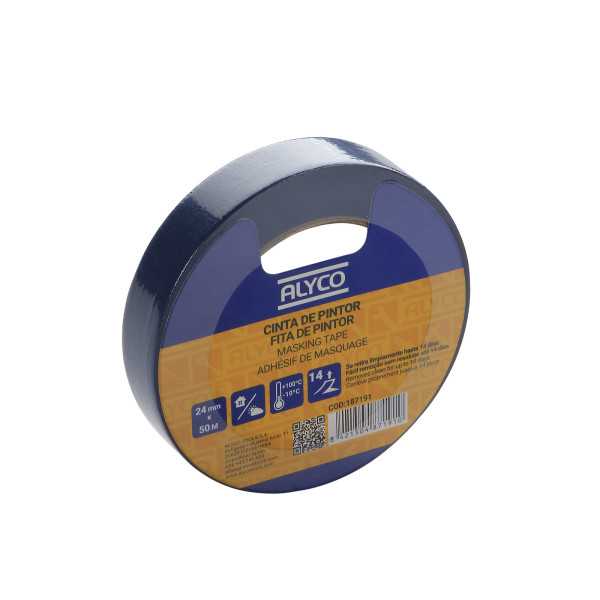 Cinta de pintor 24 mm x 50 m ALYCO