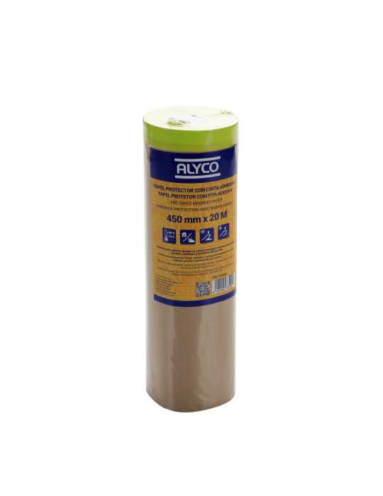 Papel de protección con cinta adhesiva 300 mm x 20 m ALYCO